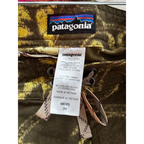 Patagonia Men’s Swim Trunks Baroque Floral Print | Surf Outdoor Core | 34 - Picture 2 of 5